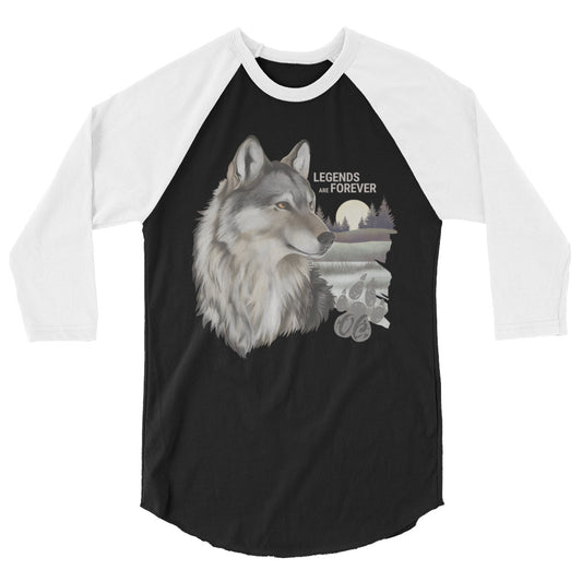 3/4 sleeve raglan shirt