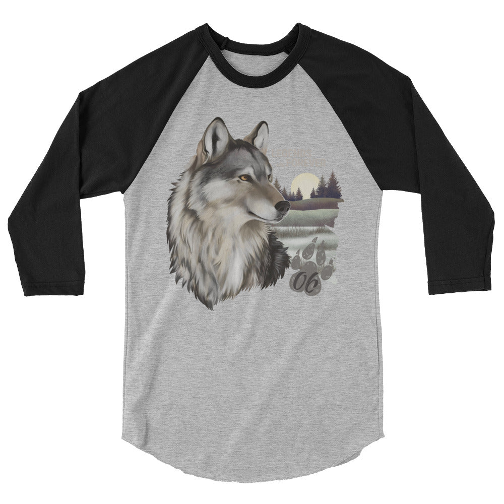 3/4 sleeve raglan shirt