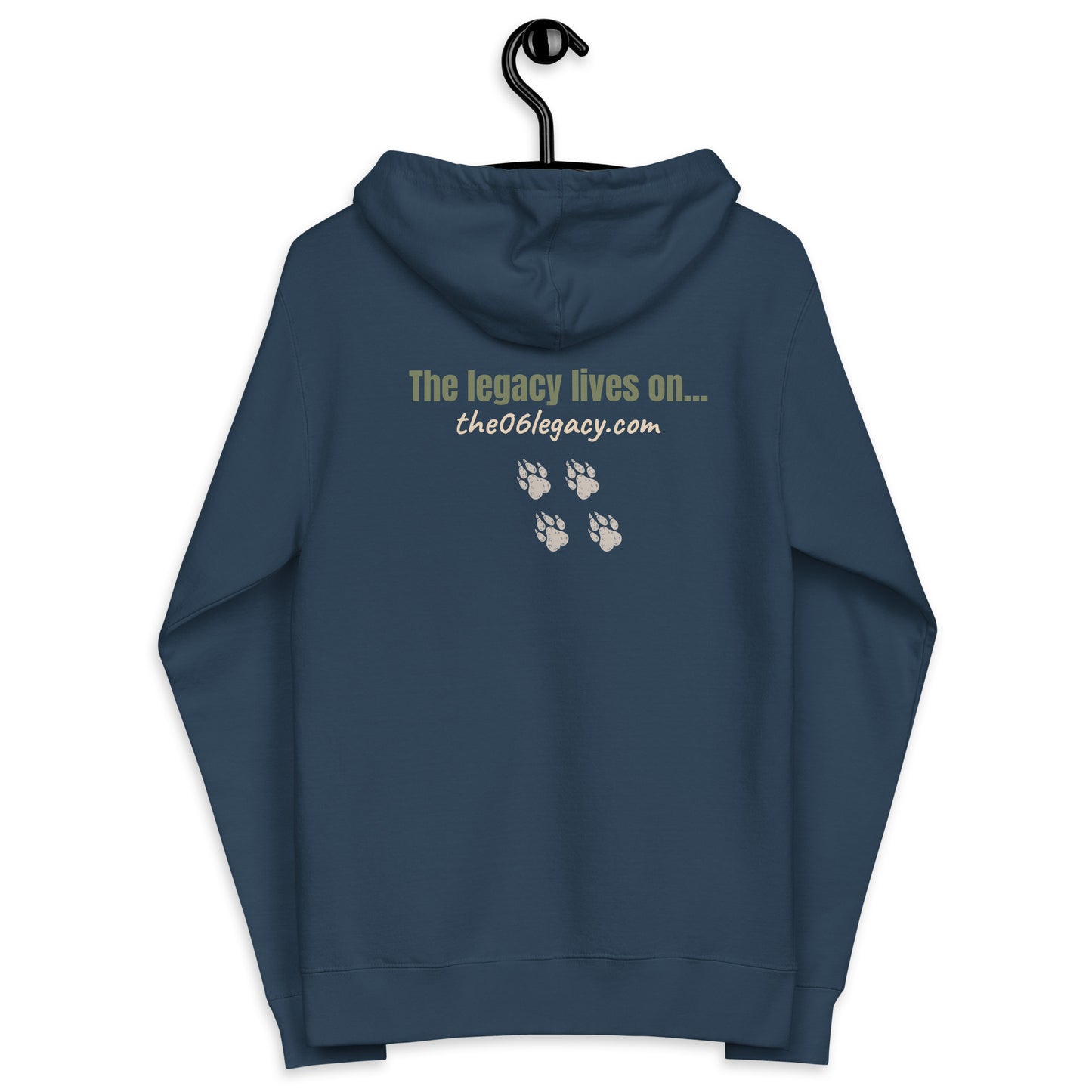 Unisex fleece zip up hoodie