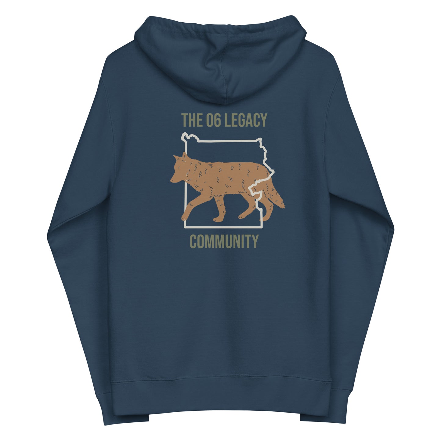 Unisex fleece zip up hoodie