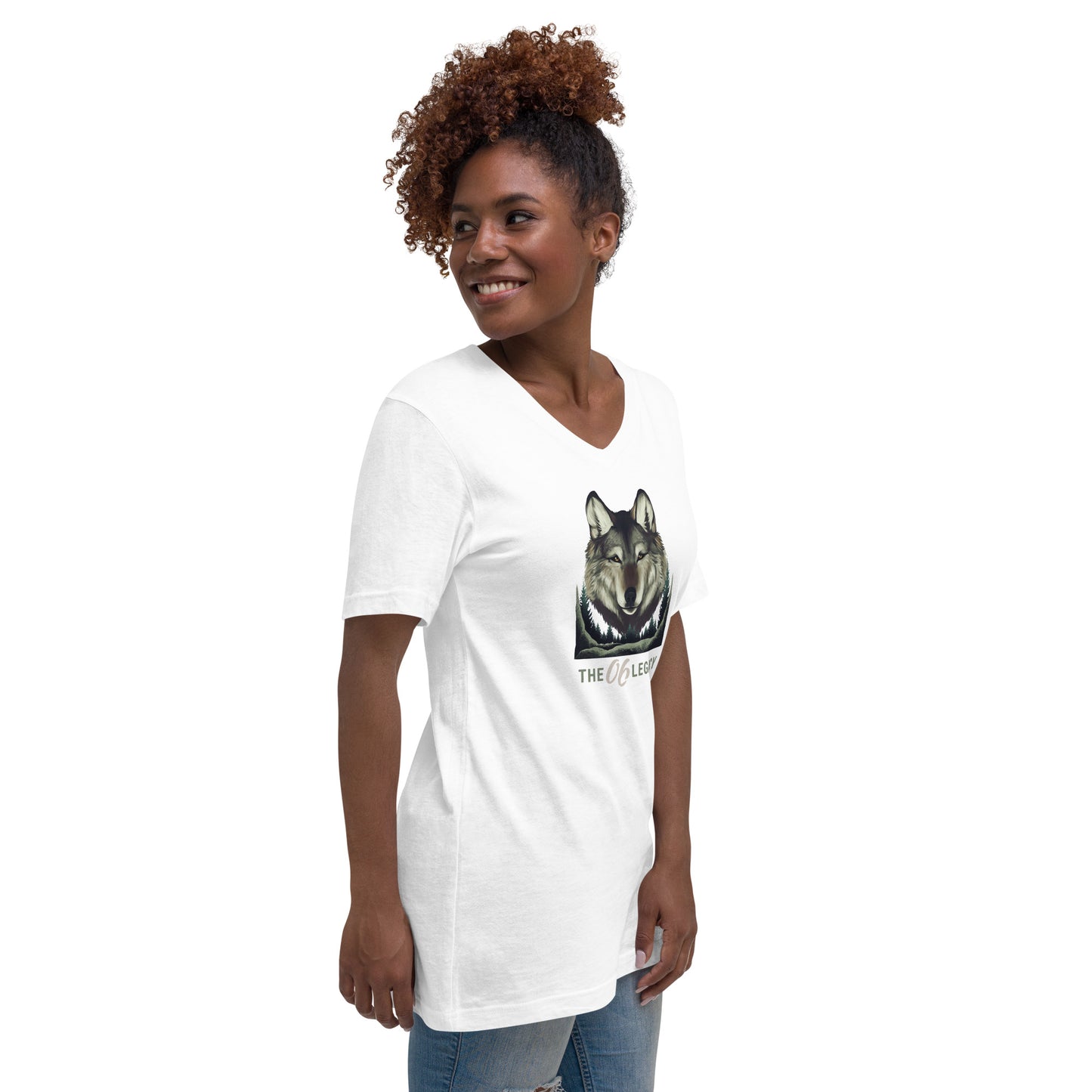 Unisex Short Sleeve V-Neck T-Shirt