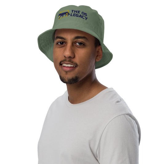 Embroidered organic bucket hat