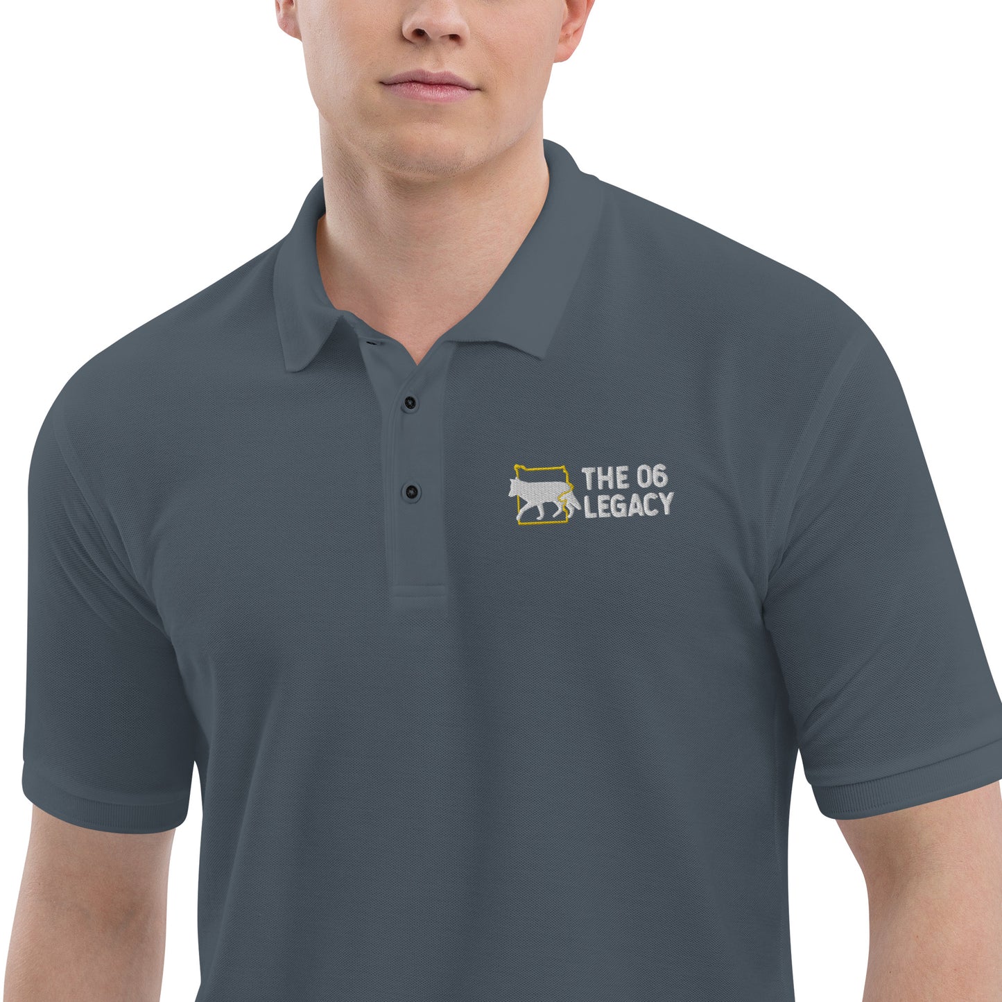 Embroidered Men's Premium Polo