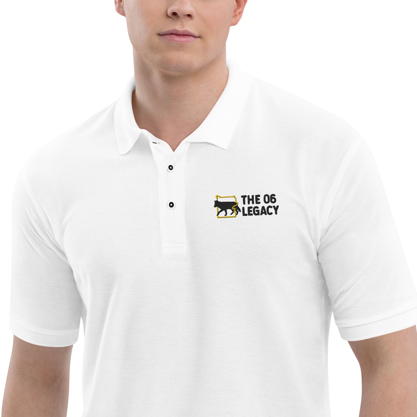 Embroidered Men's Premium Polo