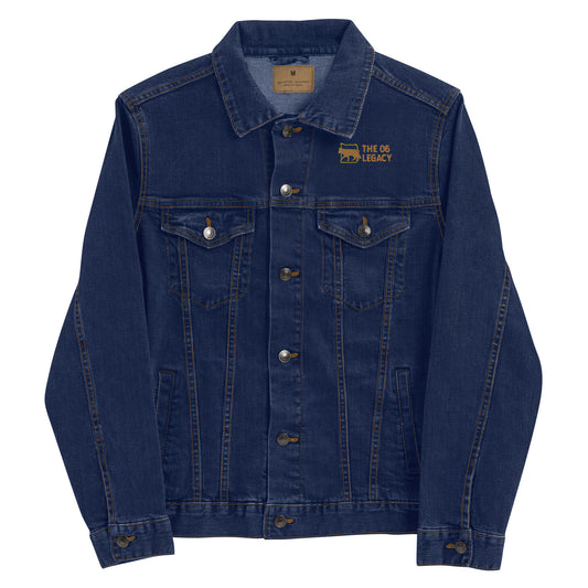 Embroidered unisex denim jacket