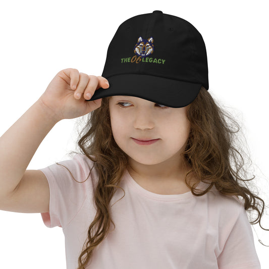 Embroidered youth baseball cap