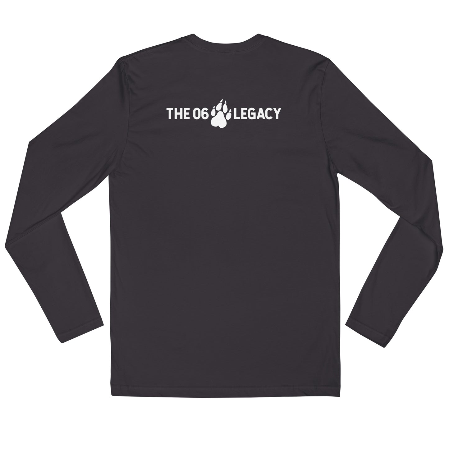 Long sleeve fitted crew